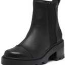 SOREL Women's Joan Now Chelsea Boot (5, Black/Black)