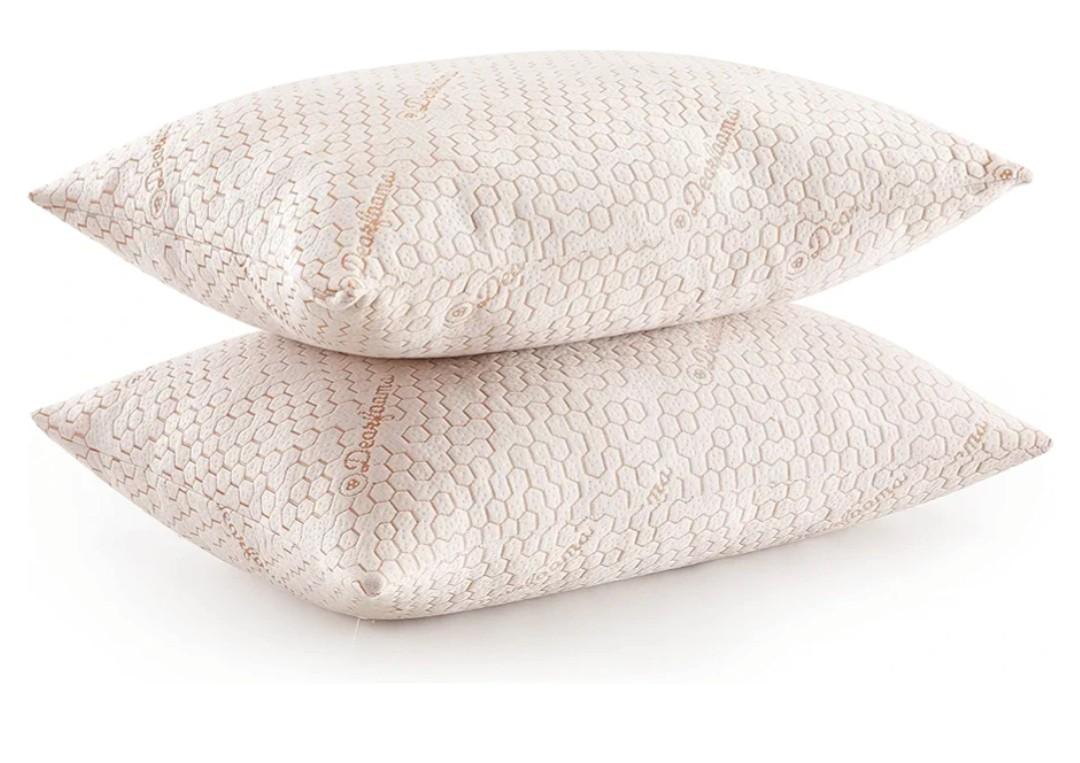 Bed Pillows, Standard/Queen Size,Down Alternative Copper-Infused Pillows with Soft Knit Cover,Supportive for Back, Side & Stomach Sleepers