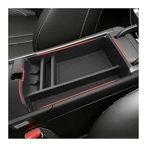 Autorder Center Console Organizer for 2024 2025 2026 Hyundai Sonata Accessories Car Armrest Storage Box Middle Console Tray Container with Non-Slip Silicone Mats