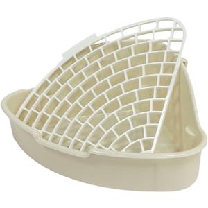 Small Animal Corner Litter Box, Cage Potty Trainer for Hamster, Rabbit, Guinea Pig, Ferret, Gerbil, Chinchilla (1)