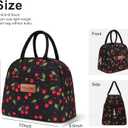BALORAY Lunch Bag for Women Men Insulated Lunch Box for Adult Reusable Lunch Tote Bag for Work, Picnic or Travel (Cherry, M)