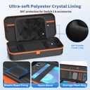 FASTSNAIL [Charge Inside Carrying Case for Nintendo Switch 2 2025 / Switch 1/ Switch OLED, PP Hard Shell Travel Case for Switch 2 Accessories, 9 Game Card Slots, for Sega Master System Games