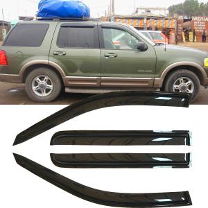 4pcs Original Shatterproof Side Window Wind Deflector Outside Mount Rain Guards Vent Window Visors for 02-10 Explorer Mercury Mountaineer 03-05 Lincoln Aviator 4 Door (Expect Sprot /2 Door) 94819