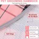 BEAUTYZOO Dog Grooming Hammock for Small Dogs/Cats, Nail Trim Restraint, S