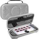 ALAFLY Carrying Case for Nintendo Switch 2, Slim Portable Travel Bag with 10 Game Cards Storage, Nylon Hard Shell & Soft Fabric Lining for Joy-Con Controller Accessories, Gray (Grey)