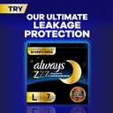 Always Maxi Overnight Feminine Pads with Wings for Women, Size 5, Extra Heavy Overnight Absorbency, Unscented, Up to 100% Leak-Free Protection, 52 Count