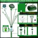 AOSEA Solar Lights Outdoor, Waterproof Fairy Lights Sway by Wind, Firefly Lights for Patio Pathway Outdoor Garden Decor, 4 Pack, Warm White, AOYHG-004