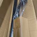 1 1/8 Inch Diameter Room Darkening Curtain Rods 48-84, Heavy Duty Window Wrap Around Drapery Rod with Aluminum Bracket, All Accessories, Wall Mounted Ceiling Mounted, Adjustable Length, Matte Black