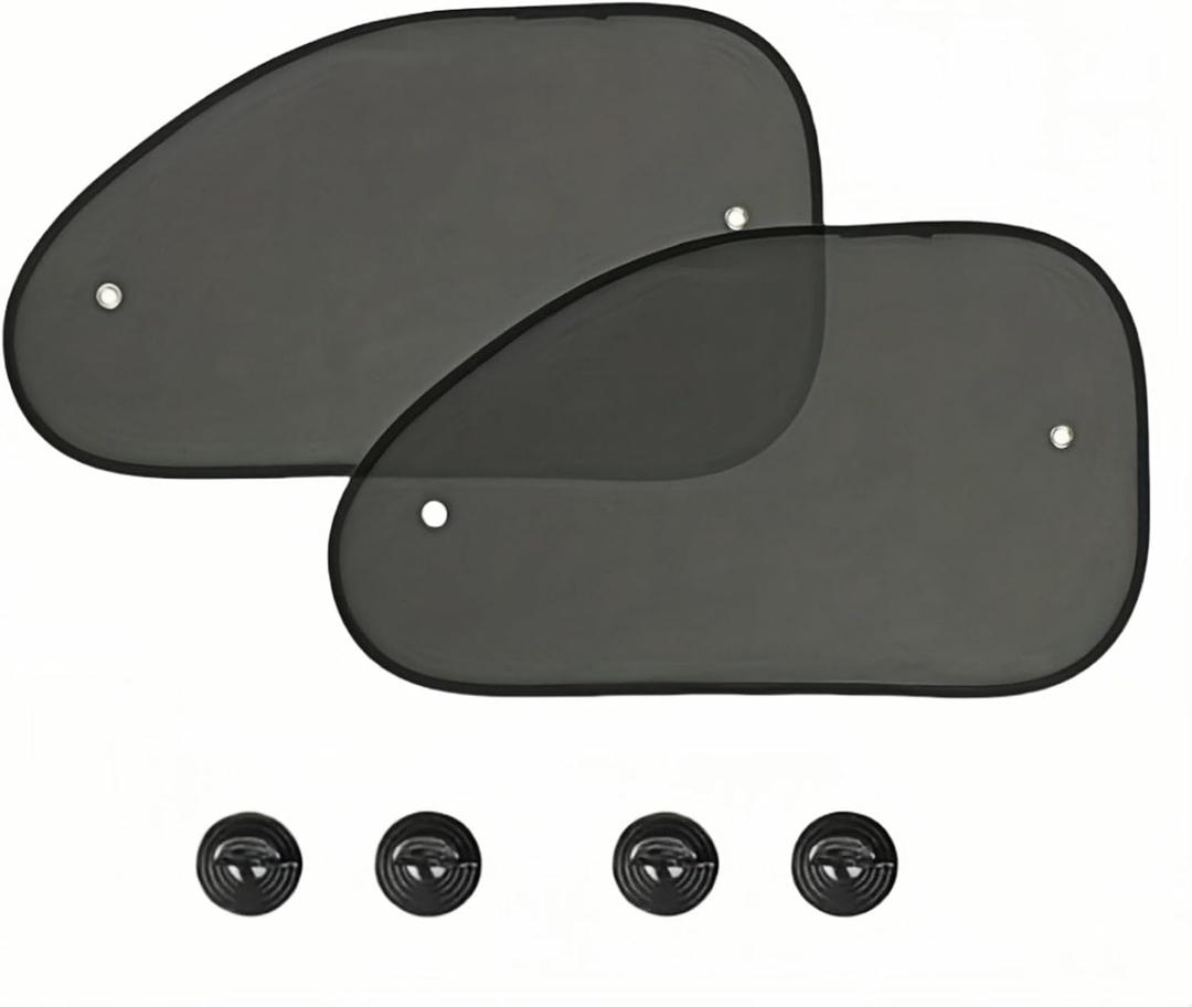 2 Packs 2025 New Car Window Shades for Side Window, Window Shade for Baby in Car with Suction Cups to Block UPF 50+ for Kids & Pets, 21'' x 14'' Universal Fit Most of Cars