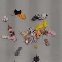JOICEE 22 Pcs Mini 3D Printed Farm Animals Set, 3D Print Animal Figurines Articulated Flexible Fidget Toys Cute Desk Pets Decor for Kids Party Favors Birthday Gifts Office Home Decorations