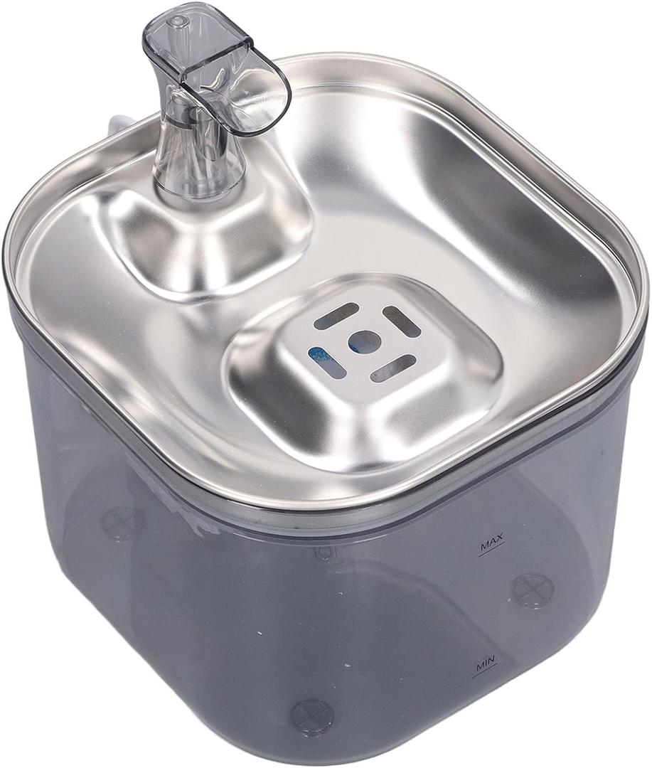 Cat Water Fountain Filtration System Infrared Induction 304 Stainless Steel Automatic Pet Water Dispenser