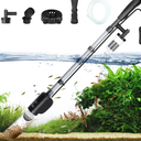 AQQA Electric Aquarium Vacuum Gravel Cleaner & Water Changer 6-in-1 Multi-Functional Fish & Turtle Tank Cleaning Tools for Water Cleaning & Circulation (20W, 320GPH)