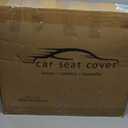 Car Seat Cover Full Set, Leather Car Seat Cover, Waterproof Seat Covers, Car Seat Cushion, Nappa Leather Seat Covers Car Seat Protector Universal Fit Most Cars Black