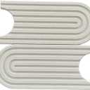 Super Absorbent Faucet Splash Guard, Diatomite Splash Guard for Sink, Durable Black Protector for Kitchen Bathroom Counter Kitchen Sink Accessories (White, 9.65*5.7*1.38)