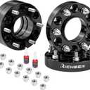 Richeer 6x5.5 Wheel Spacer for Silverado Sierra 1500, 1.25 Inch Hub Centric 6x139.7mm Wheel Spacers for Tahoe Sunurban Yukon Escalade Express 1500 with 14x1.5 Studs & 78.1mm Bore