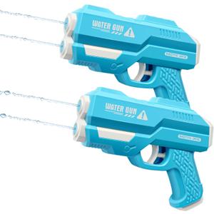 Dsmile Water Guns for Kids, Outdoor Water Toys-2 Pack Dual Nozzles Squirt Guns for Summer Swimming Pool Beach