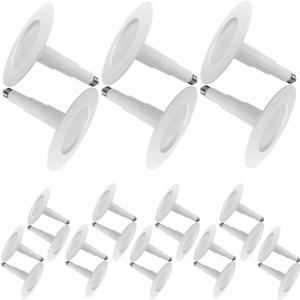 24-Pack 5/6" Retrofit LED Recessed Lighting,12W=60W,3000K WarmWhite,800 Lumens,Dimmable Can Lights,Damp Rated,Simple Adjustable Retrofit Downlight Installation,ETL,E26 Base,Bevel Trim