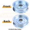 GY20629 Idler Pulley with GY22172 Idler Pulley Replaces GY20629 John Deere GY20629 Idler Pulley John Deere GY22082 Idler Pulley, GY20110 Pulley, GY22172 Idler Pulley John Deere GY20067