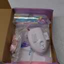 ATHLERIA Electric Fairy Wings for Girls,DIY Butterfly Angel Wings with Lights Toddler Birthday Princess Gifts for 3 4 5 6 7+ Years,Light Up Fairy Costume for Halloween Christmas Dress Up Party Favor