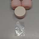 6 Pcs 250ml/8oz Matte Pink Plastic Cream Jars with 6 Spatulas Empty Refillable Facial Scrub Bottles Travel Size Cosmetic Containers for Powders Lotion Pills Jewelry Toiletries