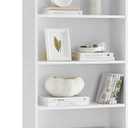 VASAGLE CUSTOS Collection - Bookshelf, 6-Tier Bookcase, Book Shelf, Open Storage Shelf, 9.4 x 23.6 x 63.3 Inches, for Living Room, Home Office, Dinning Room, Cloud White 