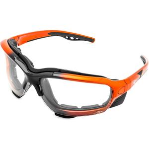ToolFreak Recka Safety Glasses and Goggles Combo, Rated to ANSI z87.1-2015, Accessories Included (Clear)