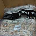 zesthome 8x10 Area Rugs for Living Room,Non-Slip Backing Washable Rugs,Vintage Large Area RugStain Resistant Home Decor Rug (Orange,8'x10')