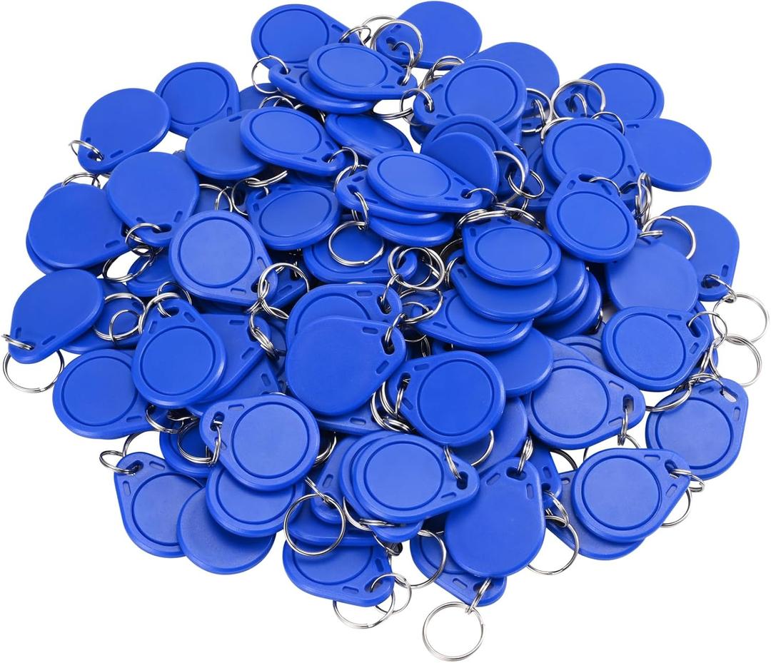 100pcs RFID Key Fob ID Card Key Tags 125KHz RFID EM-ID Card Keyfob for Door Access Control - Read Only (100 PCS Keyfobs)