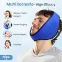 Hilph Face Ice Pack Wisdom Teech Ice Pack Head Wrap for Facial Oral Surgery Pain Relief for TMJ, Jaw Ice Wrap with 4 Hot Cold Gel Packs Reusable for Tooth Extraction & Teeth Removed, Tonsil Blue
