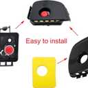 595663 Air Filter Base, 595660 Air Cleaner Cover & 799579 Foam Filter Compatible with 450E 500E 550E 550Ex Series Engine Lawn Mower Replacement Kit