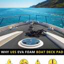 Boat Flooring Self-Adhesive EVA Foam Boat Decking Non-Skid mat 94.5"X43.31" for Decorate Fishing Boat Kayak Yacht Pool RV Floor etc