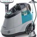 True & Tidy Heavy Duty Commercial Full Size Standing Garment Steamer for Clothes with Extra Large 3L (101 oz) Water Tank for 90+ mins of Steam Time, 1800 watts of Powerful Steam, 3 Settings, Gray