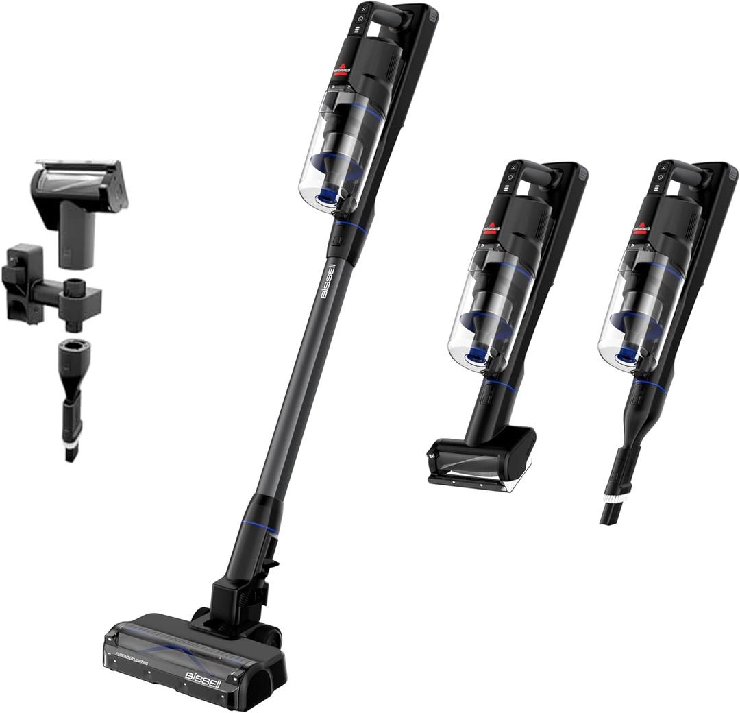 Bissell PowerClean FurGuard 280W Self-Standing Cordless Vacuum w/Self-Cleaning Brush Roll, Strong Suction, Removeable Battery, Wall Mount, Upholstery Tool & Bright Headlights