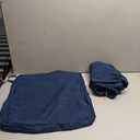 Sigmat Outdoor Seat Cushion Cover Water Repellent Square Chair Cushion Cover-Only Cover Navy 20"x20"x2"(3 Covers)