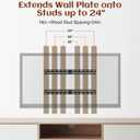 Universal TV Wall Mount Extension Bracket for Televison Wall Plate, Fitting 16'' - 24'' Wood Studs, TV Mount Extender