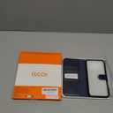 TUCCH Wallet Case for iPhone 17 Pro Max (6.9") 2025, 4 Card Holders, RFID Blocking, Stand, Shockproof TPU Shell, PU Leather, Magnetic Closure, Protective Flip Folio Cover, Blue & Brown