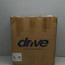 Drive Medical RTL12027RA 2-in-1 Raised Toilet Seat with Removable Padded Arms, Standard Seat