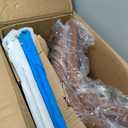 DUMOS 26 Inch Counter Height Bar Stools Set of 2, Modern Faux Leather High Barstools with Back and Metal Leg, Bar Chairs for Kitchen lsland, Elegant Brown