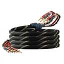 10 AWG 2Pack Audiophile Speaker Cable  Speaker Wire with Banana Plugs,4N OFC Core,Nylon Braid,Audio Wire,Compatible with Amplifier,Speakers,AV Receiver& Home Theater(6.56ft/2m)