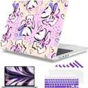 Mektron for 2026 MacBook Pro 14-inch M5 Case A3427 A3426 Fits 2025-2021 A3434 M4 A3112 A3401 A3185 M3 A2918 A2992 M2 A2779 M1 A2442 Pro/Max, Printed Plastic Hard Shell Laptop Cover, Pink Flowers