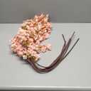 Sunm Boutique Silk Cherry Blossom Branches, Artificial Cherry Blossom Tree Stems Faux Cherry Flowers Vase Arrangements for Wedding Home Decor, Pink Cherry Blossom, Set of 3