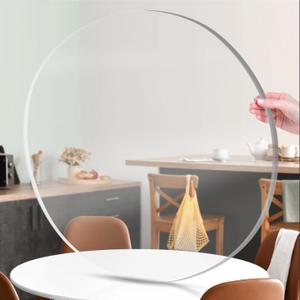 Art3d Round Clear Plexiglass Sheets, 24 Inch Diameter, 2-Pack, 1/8" Thick