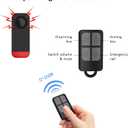 Bike Alarm for eBike, 120dB Anti-Theft Alarm with Remote for Bicycle/Electric Scooter/Motorcycle/Moto, Wireless Motion Vibration Sensor Antitheft Alert System with Warning Light