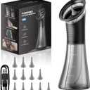 Upgraded Ear Wax Removal with LED Display- Safe and Effective Ear Wax Removal Kit-Ear Cleaner Kit -with Wastewater Recovery System-HSA-FSA-Eligible-Valentine's Day Gift (Black)