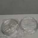 LAMU 2 Pack 2 Tier Lazy Susan Turntable Organizer 9.25'' Rotating Spice Rack Organization for Cabinet, Kitchen, Pantry, Countertop, Bathroom, Vanity, Medicine Cabinet Organizer, Clear