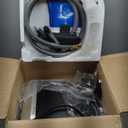 Giraffe Tools Grandfalls Retractable Pressure Washer G20B, 2500 PSI 2.2 GPM, Wall Mounted Power Washer with 65FT Hose Reel, Black Pressure Hoses, 4 Nozzles for Floor/Cars/Fences/Patios, Dark Silver