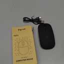 INPHIC Wireless Mouse Rechargeable, 2.4G Slim 700mAh, Silent Computer with USB Receiver, 3 Adjustable DPI Portable (Black)