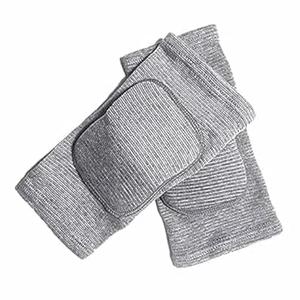 MINILUJIA 2PCS/Pair Children Elbow Pad Cover Tight Non-slip Sponge Sleeves Breathable Flexible Elastic Kid Elbow Brace Support Protector XS Light Grey