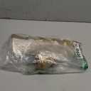 Wooden Christmas Trees Figurine, 2Pcs Gold Tree Figurines, Decorative Trees for Tabletop, Small Glittered Golden Xmas Tree Figurines for Christmas Mantle Indoor Decor (Set of 2)