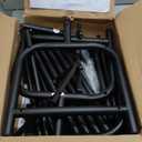 Simple Houseware 52-Inch Freestanding Closet Garment Rack with Storage Shelves and Coat/Hat Hooks, Black